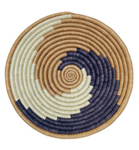 Load image into Gallery viewer, 12&quot; Purple &amp; White Swirl Sisal Basket
