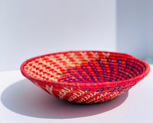 Load image into Gallery viewer, 12&quot; Red Raffia Basket
