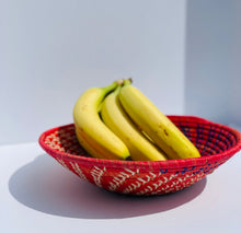 Load image into Gallery viewer, 12&quot; Red Raffia Basket
