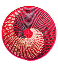 Load image into Gallery viewer, 12&quot; Red Raffia Basket
