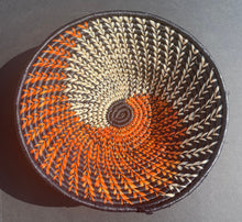 Load image into Gallery viewer, 12&quot; Orange Swirl Basket
