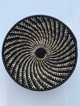 Load image into Gallery viewer, 16&quot; White Whirl Raffia Basket
