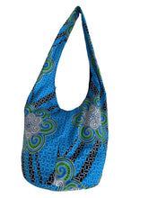 Load image into Gallery viewer, Blue Green Slouch Bag
